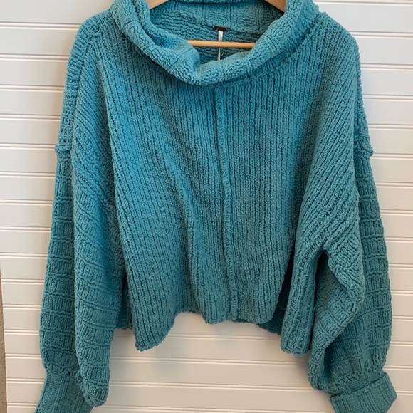 Free people Pullover in Emerald Aura size L - Picture 3 of 10